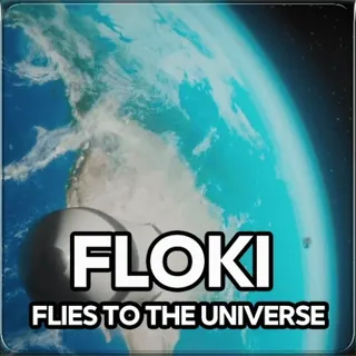 ✊ 486f1a92 FLOKI FLIES TO THE UNIVERSE floki, 宇宙, doge, スペース, ミーム telegram sticker