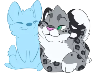 ☺️ 75ccf649 만화, 동물, 고양이, 개, 털, 귀여운 telegram sticker