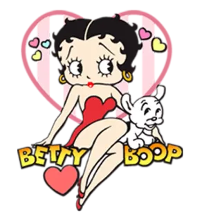 ❤ 2b11b997 Betty Boop BETTY BOOP desenho animado, Betty, Boop, cachorro, clássico telegram sticker