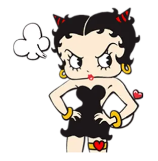 😤 ed49ad8c Betty Boop Desenho animado, Bravo, Betty Boop, Desenho animado clássico, Diabo telegram sticker