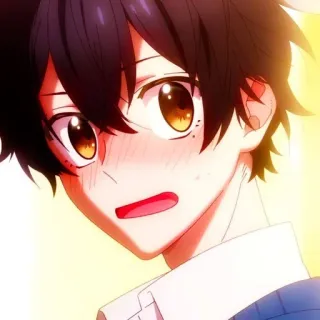 ⬛️ 28707c88 Anime, Anak laki-laki, Blush, Imut, Manga, Potret whatsapp sticker