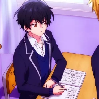 ⬛️ e91c72a5 Anime, Karakter, Pelajar, Seragam sekolah, Manga whatsapp sticker