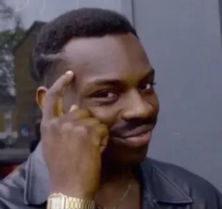 🧐 8e1c6286 pensando, meme, inteligente, cabeza, hombre, idea, gesto telegram sticker