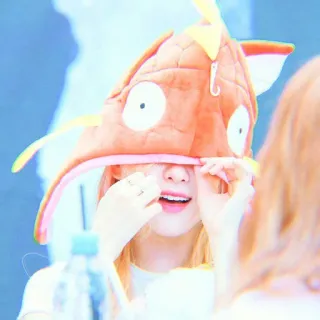 😖 07fbaea5 person, hat, smile, portrait, fashion, style whatsapp sticker