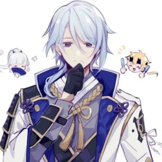 ✨ 03f13406 Ayato Genshin Impact Anime, Videojuego, Genshin Impact, Ayato, Lindo telegram sticker