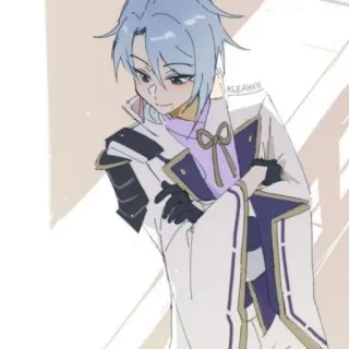 ✨ 0494438c Kamisato Ayato Genshin Impact Anime, Videojuego, Genshin Impact, Kamisato Ayato, Personaje, Arte telegram sticker