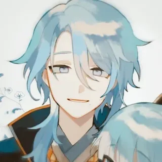 ✨ 7c32171a Ayato Genshin Impact Anime, Genshin Impact, Ayato, Personaje, Videojuego telegram sticker