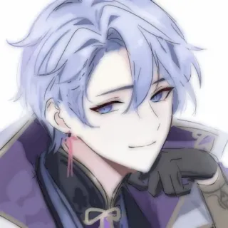 ✨ 9886c76f Ayato Genshin Impact Anime, Videojuego, Personaje, Ilustración telegram sticker