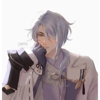 ✨ a9f0bee6 Kamisato Ayato Genshin Impact Anime, Videojuego, Genshin Impact, Kamisato Ayato, Personaje, Ilustración telegram sticker