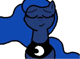 😌 75398b0f Luna My Little Pony ポニー, 漫画, 月, 馬, プリンセス telegram sticker