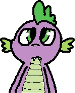 😒 80f1643c Spike My Little Pony アニメ, ドラゴン, スパイク, マイリトルポニー telegram sticker