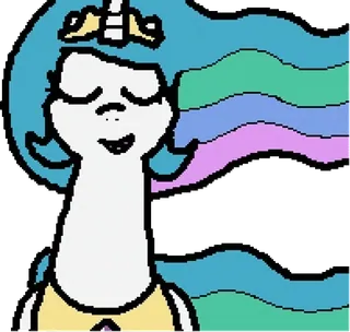 😌 f7ed18bd Princess Celestia My Little Pony カートゥーン, ユニコーン, プリンセス, セレスティア, ポニー telegram sticker