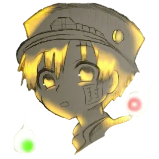 😊 121a5990 Hanako Toilet-bound Hanako-kun Anime, Manga, Fantasma, Scuola, Soprannaturale, Hanako-kun, Personaggio anime telegram sticker