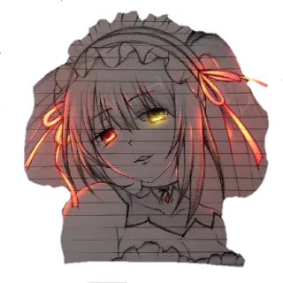 😋 6cc2c48b Ragazza anime, Maid, Manga, Arte digitale, Disegno, Illustrazione telegram sticker