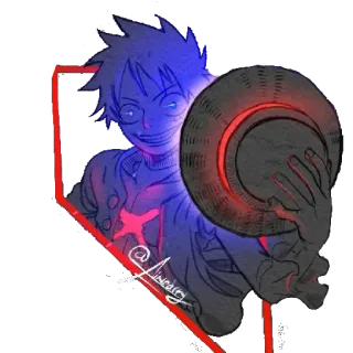 ❤️ 77e9488a Luffy One Piece @lineartsy Anime, Manga, One Piece, Luffy, Cappello di Paglia, Pirata, Fan Art telegram sticker