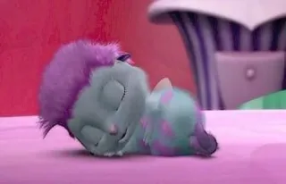 🚼 5893768c แมว, นอนหลับ, สัตว์, สีม่วง telegram sticker