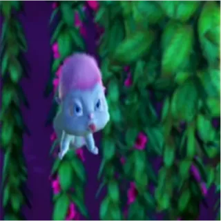 👑 16e4295c Bibble barbie, fée, bibble, mignon, violet whatsapp sticker