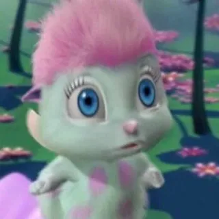 👑 45cb1cb0 mignon, fantaisie, animal, dessin animé, barbie whatsapp sticker