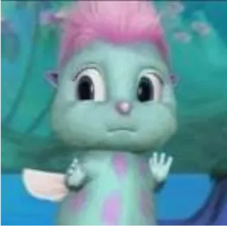 👑 74f54125 Bibble Bibble, Barbie, Mariposa, fée, créature whatsapp sticker