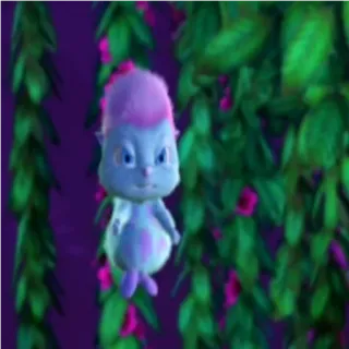 👑 feac9c94 Bibble Barbie Fairytopia fée, dessin animé, mignon, violet, bibble whatsapp sticker