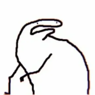 ☁️ 228679f3 Gekritzel, Strichmännchen, Cartoon telegram sticker