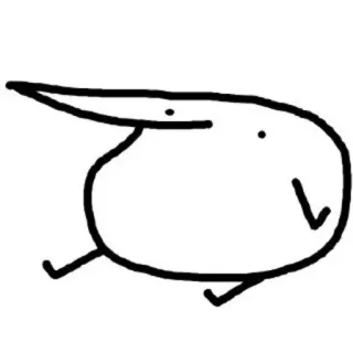 ☁️ b26bb0b1 vogel, minimalistisch, zeichnung, lustig telegram sticker