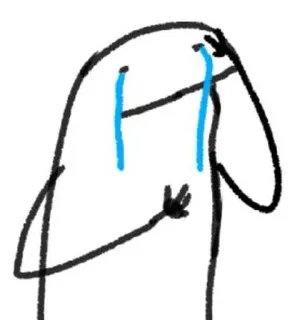 ☁️ d047bf72 traurig, weinend, tränen, skizze, emotional telegram sticker