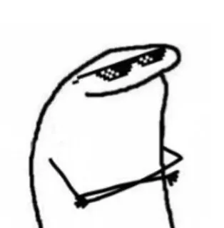 ☁️ fc11be80 florkofcows, Meme, Sonnenbrille, Strichmännchen telegram sticker