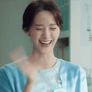 💯 dc655387 mujer, persona, sonriendo, feliz, enfermera telegram sticker