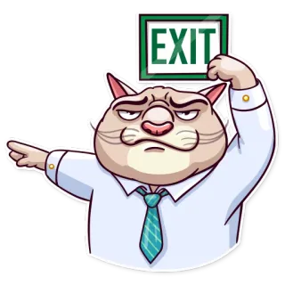 Big Boss Cat whatsapp stickers