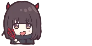 😈 4a59caab Anime, Iblis, Marah, Manga telegram sticker