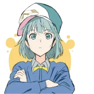 ✔ 11f79b1c Gadis anime, Karakter kartun, Gadis, Ilustrasi, Desain karakter, Seni telegram sticker