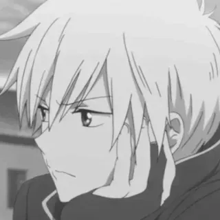 ✔ ee821e2f Anime, Manga, Karakter, Potret, Monokrom telegram sticker