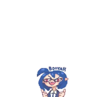 😳 b85c4eb5 BOOYAH Anime, Mädchen, Booyah, Aufregung, Daumen hoch telegram sticker