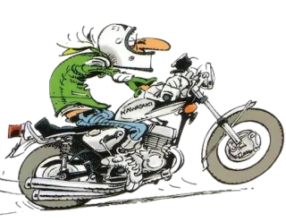 😎 01e15eb7 KAWASAKI мотоцикл, Kawasaki, мультфильм, транспорт, транспорт, мотоцикл, байкер telegram sticker