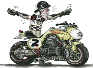 😁 518c6f1c Motoguzzi
Tanabiso мотоцикл, мото, гонки, транспорт, мультфильм, итальянский, винтаж telegram sticker