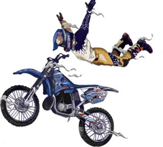 😱 7045d649 Мотокросс, Мотоцикл, Прыжок, Трюк, Спорт telegram sticker