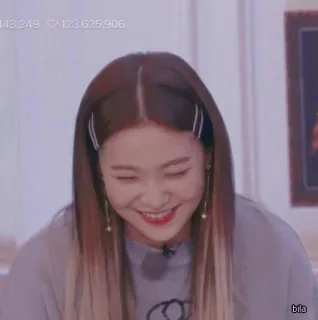 ✨ 84619ef8 bila person, woman, smiling, hair, portrait whatsapp sticker