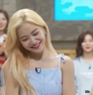 ✨ ba7c68a0 bila woman, blonde hair, smile, portrait whatsapp sticker