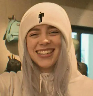 😁 2d76334c Billie Eilish Billie Eilish, musician, singer, celebrity, pop star telegram sticker