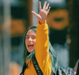 🤚 2f84a6ed Billie Eilish singer, celebrity, music, pop telegram sticker