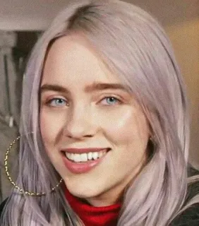 😅 6612275d Billie Eilish singer, celebrity, music, Billie Eilish, pop star telegram sticker