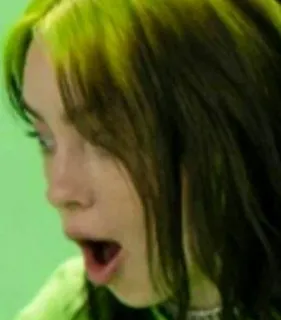 😳 8385c354 Billie Eilish musician, singer, Billie Eilish, celebrity telegram sticker