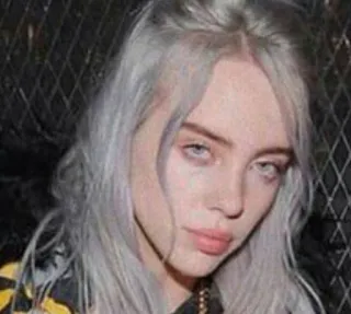 🙂 999f3758 Billie Eilish singer, music, artist, portrait, celebrity telegram sticker