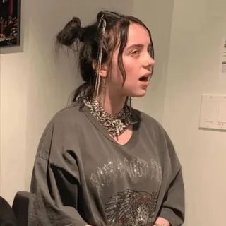 🕸 6342d3e2 Billie Eilish 歌手, ミュージシャン, ポップ, 有名人 whatsapp sticker