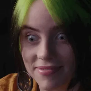 🕸 6b905bb4 Billie Eilish 歌手, ミュージシャン, セレブ, ポップ, ビリー・アイリッシュ whatsapp sticker