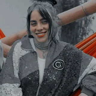 🕸 83260454 Billie Eilish 歌手, ソングライター, セレブ, ポップ, 音楽 whatsapp sticker