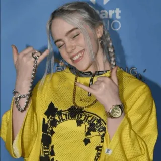 🕸 865cba1f Billie Eilish 歌手, ポップ, アーティスト, ミュージシャン, セレブ whatsapp sticker
