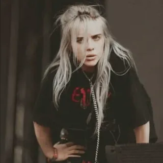 🕸 9e0dbcc1 Billie Eilish 歌手, ミュージシャン, ポップ, セレブ whatsapp sticker