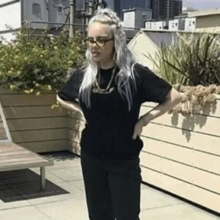 🕸 a15ec498 Billie Eilish 歌手, セレブ, ポップ, 音楽, アーティスト whatsapp sticker